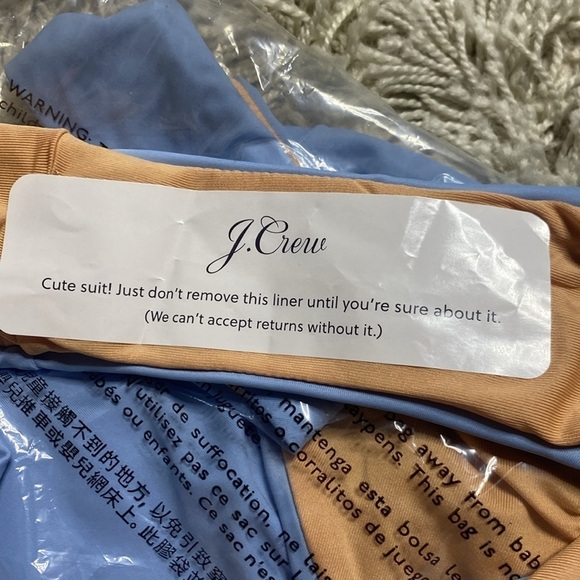 J. Crew NWT Curved Waist Cheeky Bikini Bottom 50 UPF Protection Size Medium - Picture 6 of 6